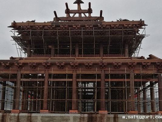 寺庙木结构施工，精湛技艺，细节决定成败