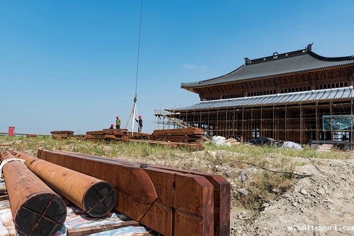 在农村建砖房，太美了！

